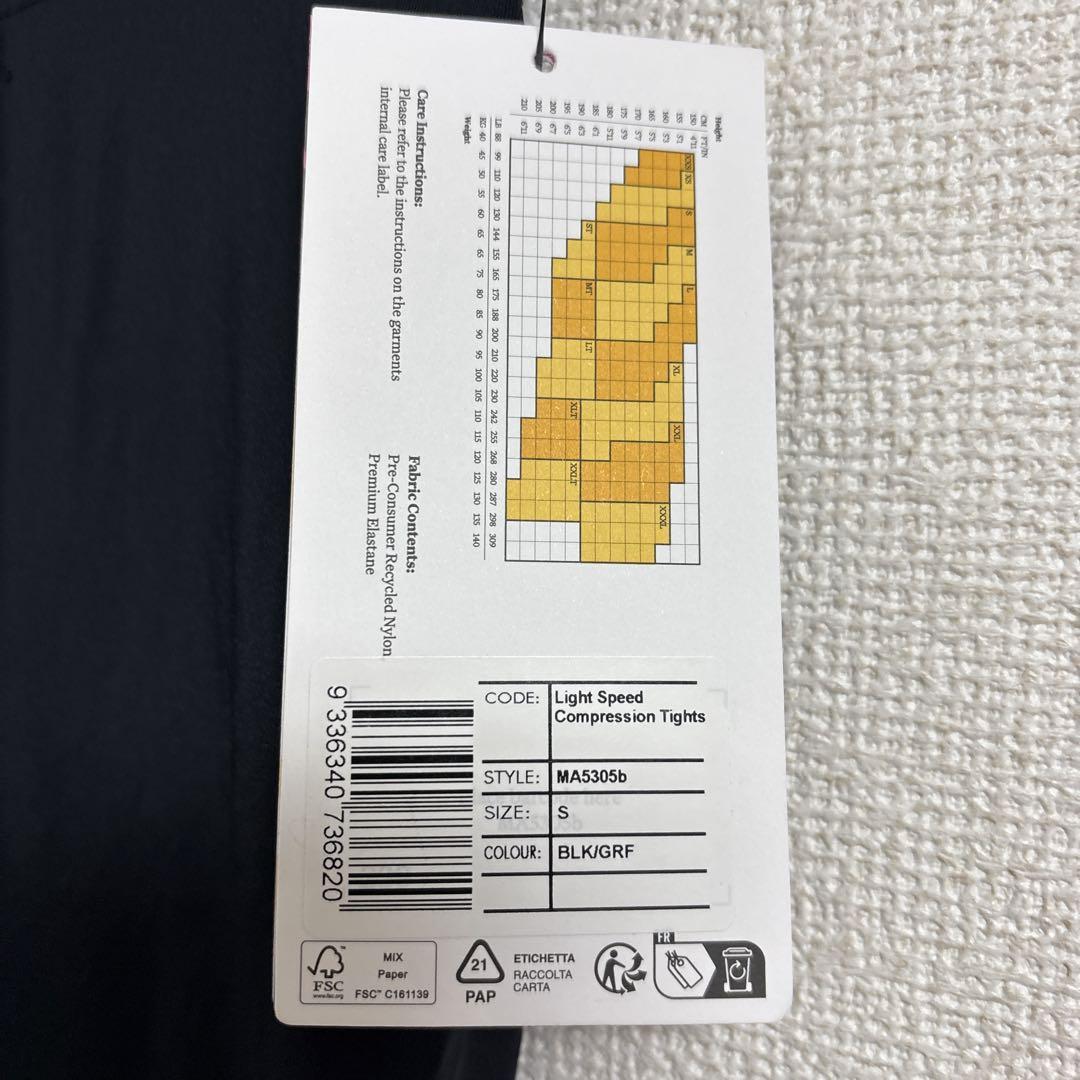 【新品】2XU MCS タイツ ma5305b BLK/GRF メンズ S