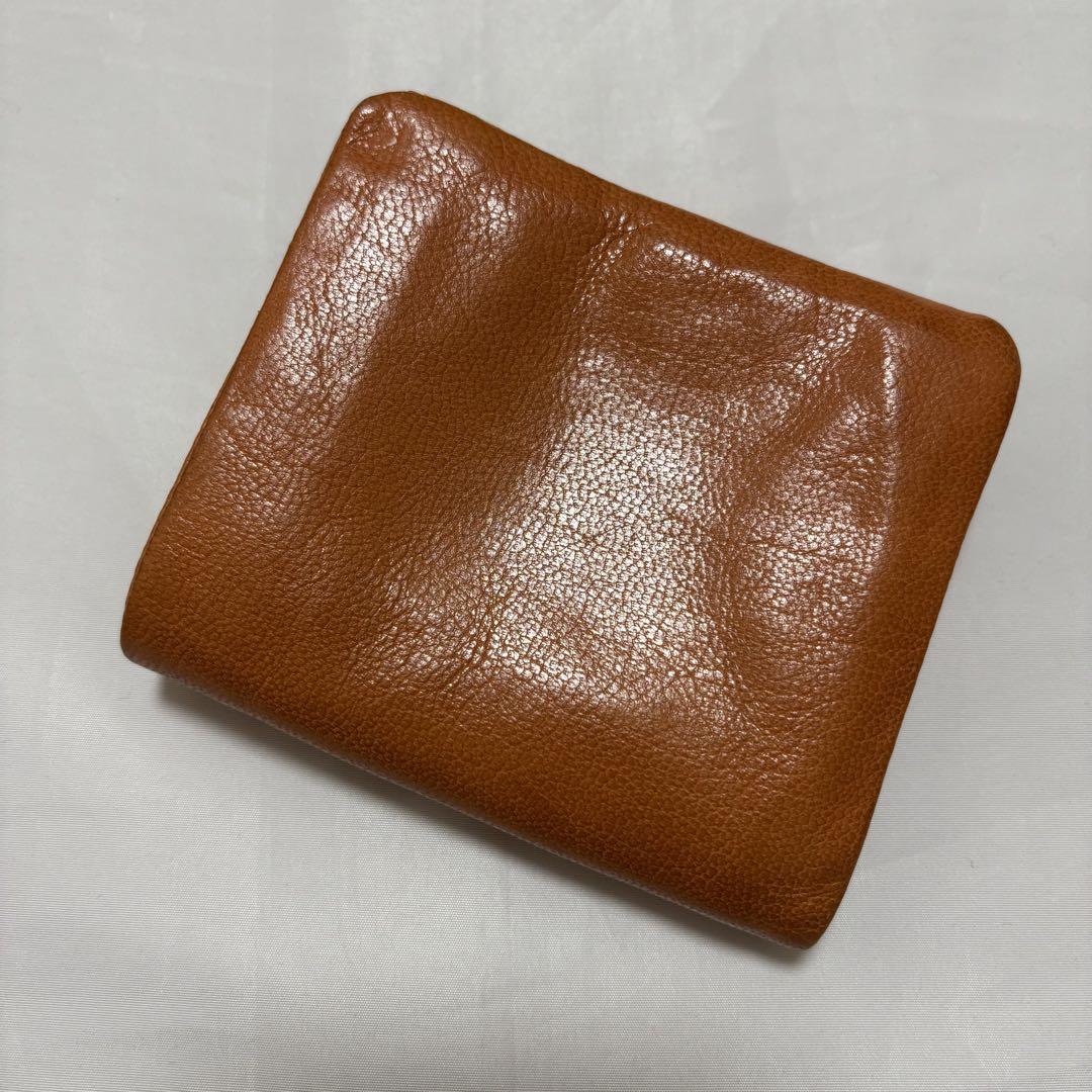極美品 genten レザー 二つ折り財布 山羊革