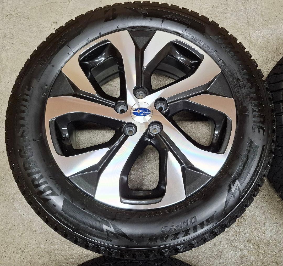 【極上品】スバル BT レガシィアウトバック 純正 ホイールタイヤ スタッドレス