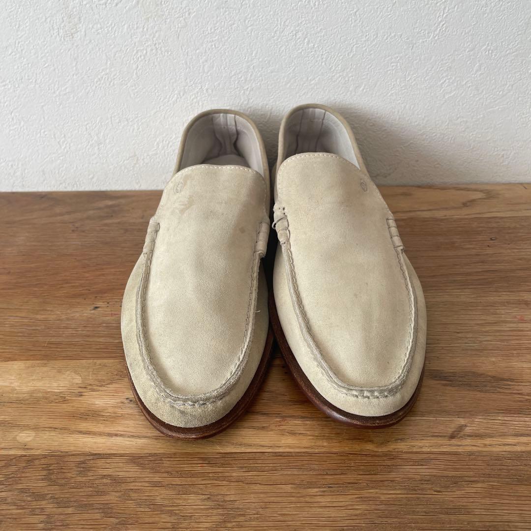 ジョルジオアルマーニ スウェード ローファー 44 ベロア 白系 ジョルジオアルマーニ スウェード ローファー 44 ベロア 白系 GIORGIO