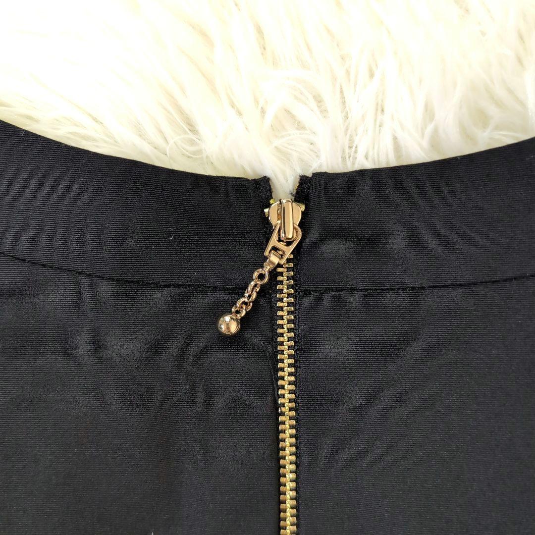 kate spade NEW YORK】上品ブラック×イエロー裏地 ワンピース