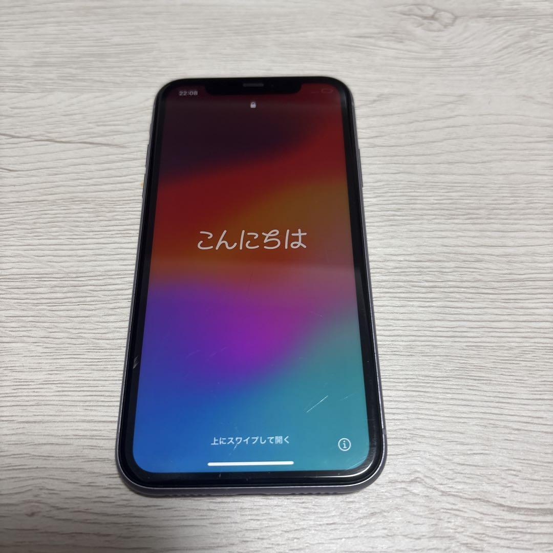 「美品」iPhone 11 本体 128GB パープル