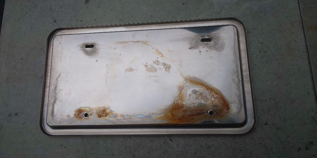 大型車用ステンレス製ナンバー枠