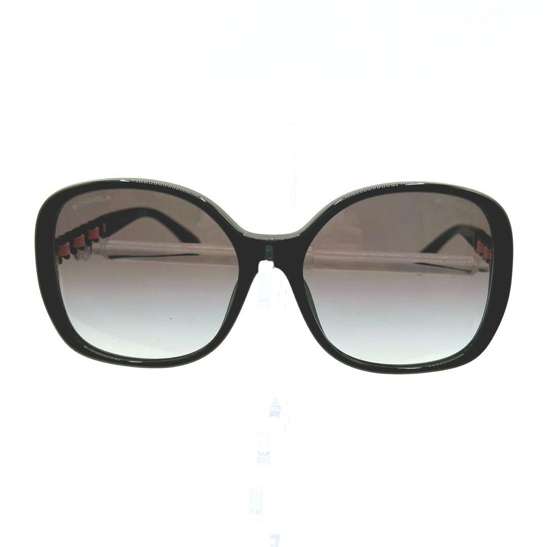 CHANEL ブルーレンズ サングラス Chanel Square Sunglasses CH5532 L (54 - 19) with Blue lenses