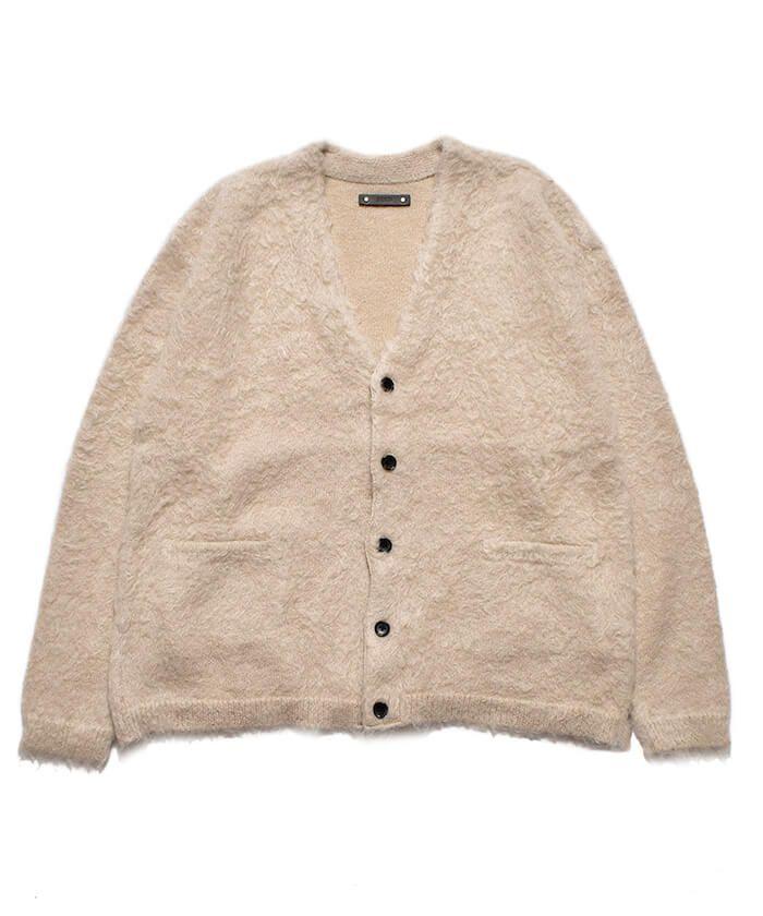 MINEDENIM Shaggy Mohair Knit Cardigan
