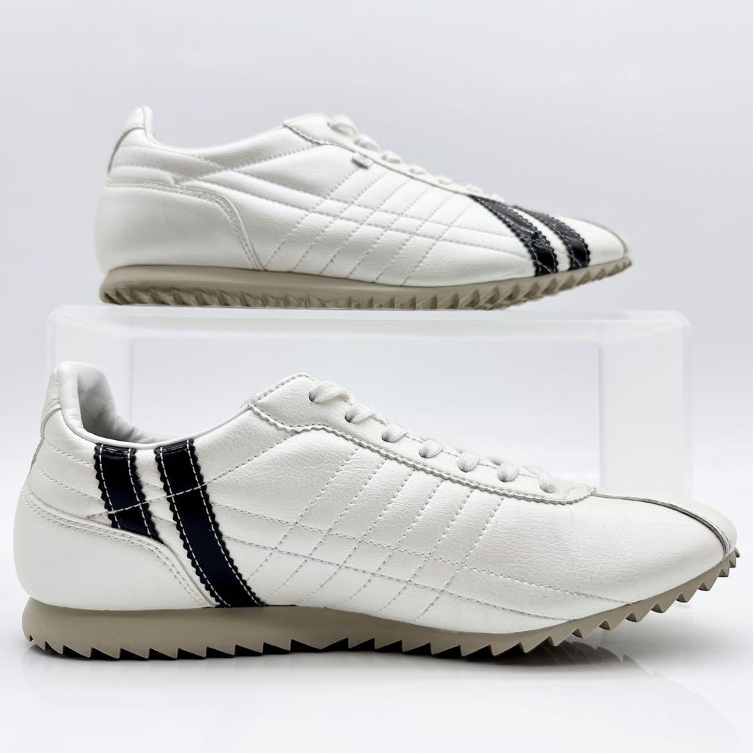 【極美品】パトリック シュリー ホワイト ブラック レザー 38