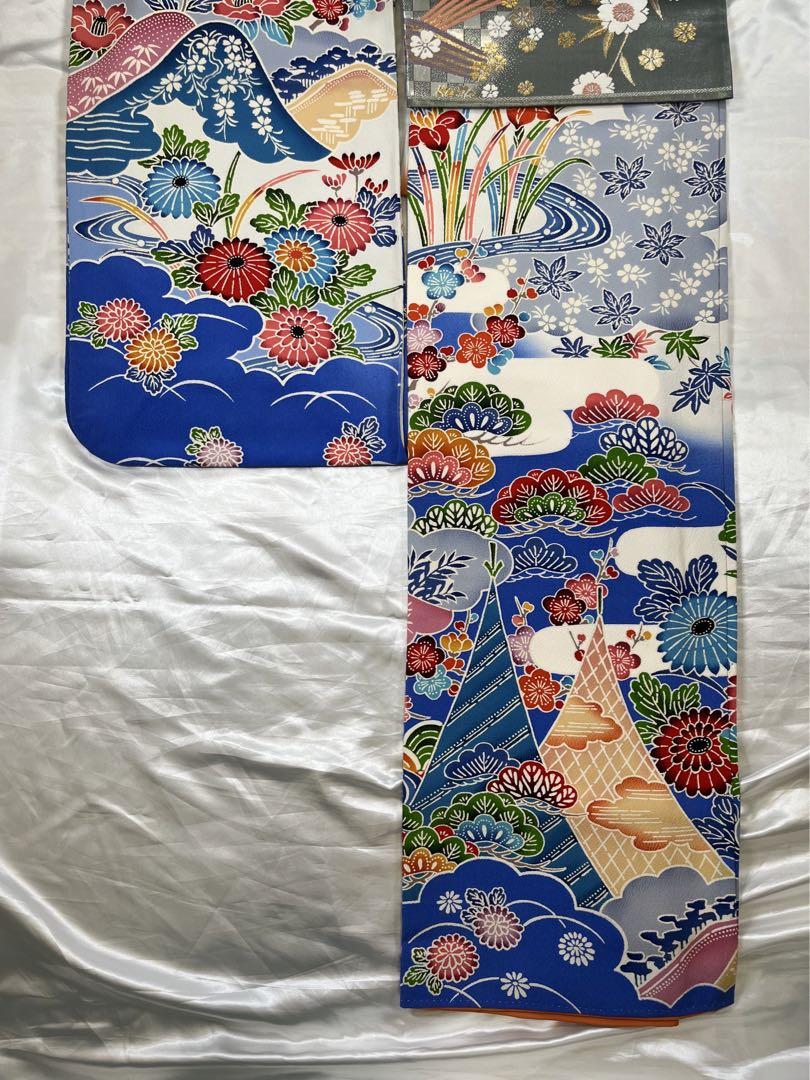 豪華絢爛綺麗紅型身丈163cm裄丈67cm正絹振袖 レディース 豪華絢爛綺麗紅型身丈163cm裄丈67cm正絹振袖 レディース
