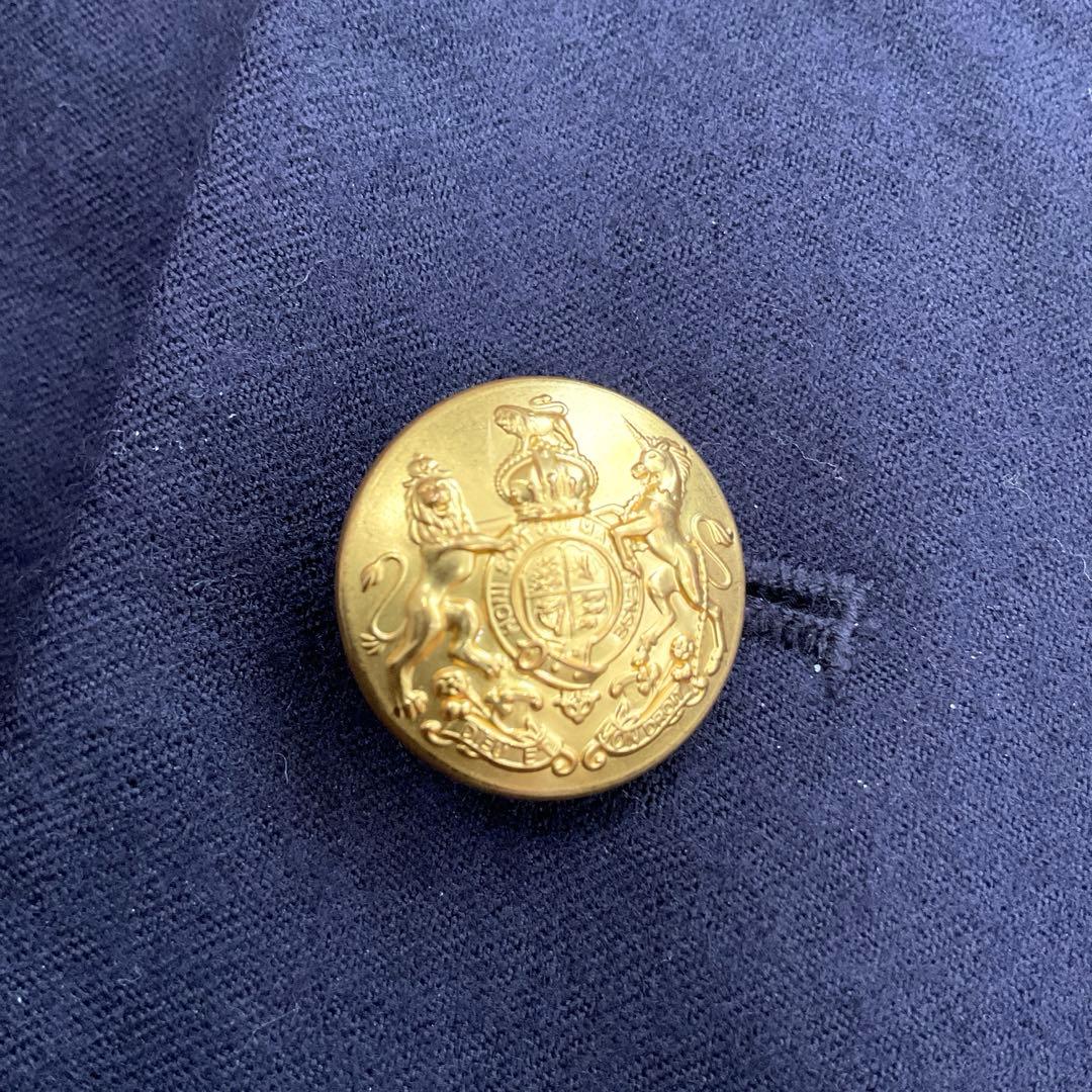 美品 現行 ポロラルフローレン 紺ブレ ジャケット 金ボタン M 美品 現行 ポロラルフローレン 紺ブレ ジャケット 金ボタン M