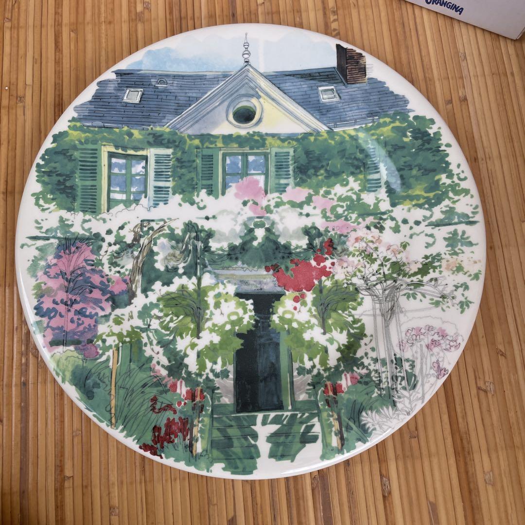 未使用品 Gien ジアン パリからジヴェルニーへ22cmプレートA