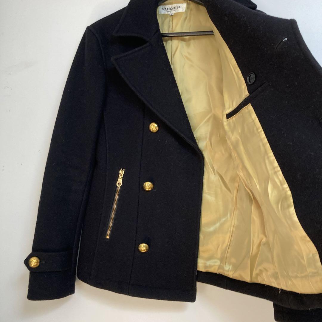 ジャケット・アウター vintage VANQUISH black P-COAT aj