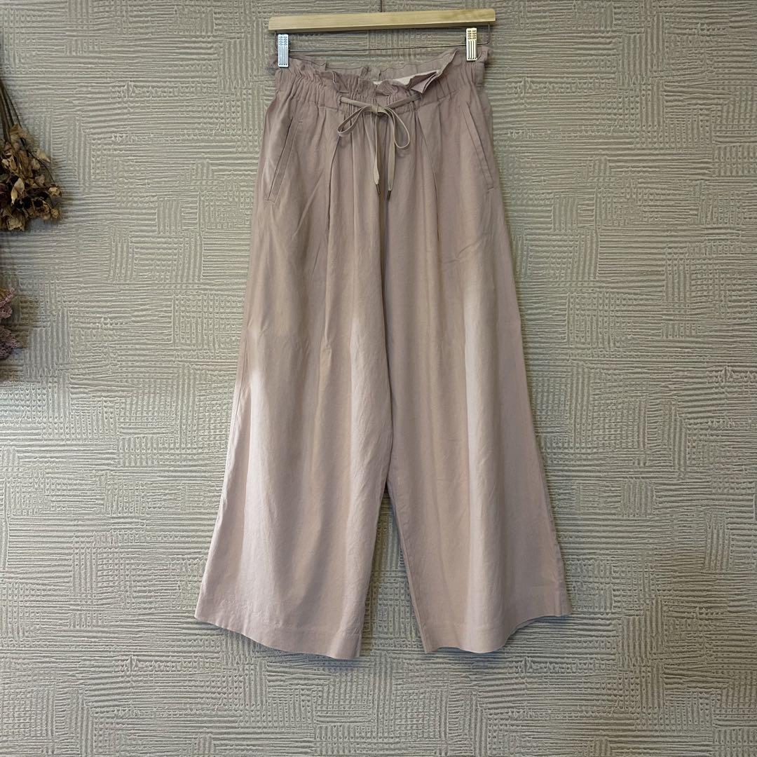 【美品】JOURNAL STANDARD　ゼフィールリネンギャザーパンツ　ピンク 美品】JOURNAL STANDARD ゼフィールリネンギャザーパンツ ピンク