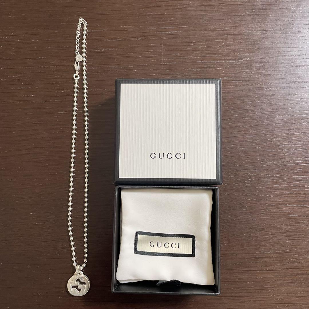 美品　GUCCI グッチ　シルバー　ネックレス箱付き