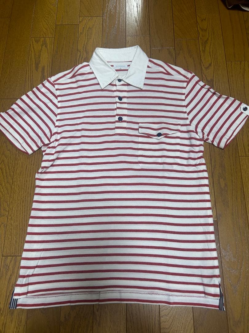 マッキントッシュフィロソフィー　半袖ポロシャツ　ボーダー　38サイズ