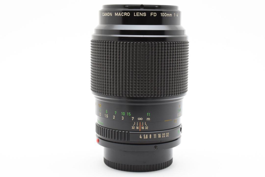Canon キヤノン New FD 100mm F4 NFD MF マクロレンズ Canon キヤノン New FD 100mm F4 NFD MF マクロレンズ - メルカリ