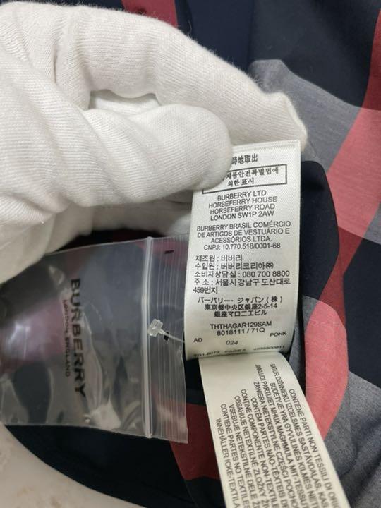 NEW新品 Burberry バーバリー ストレッチコットンポプリンシャツ チェックシャツ oNlIc-m53826781814 人気定番SALE