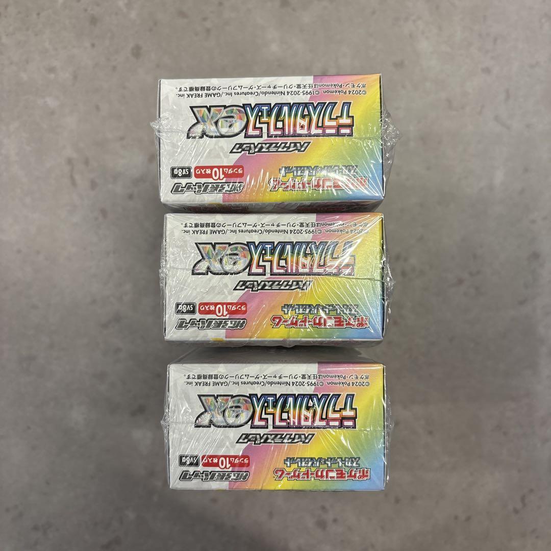 シュリンク付き　ポケモンカードゲーム　テラスタルフェスex 3ボックス