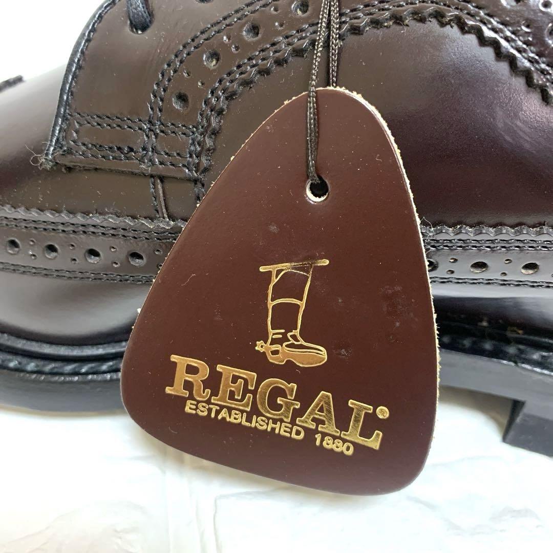 ☆未使用品☆ REGAL ウィングチップ ビジネスシューズ ダークブラウン