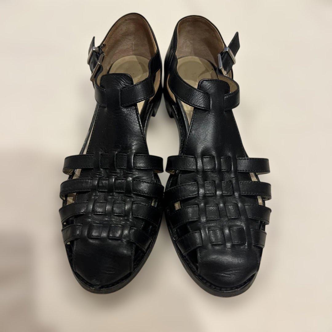 Steven Alan＞レザー メッシュ サンダル - メルカリ