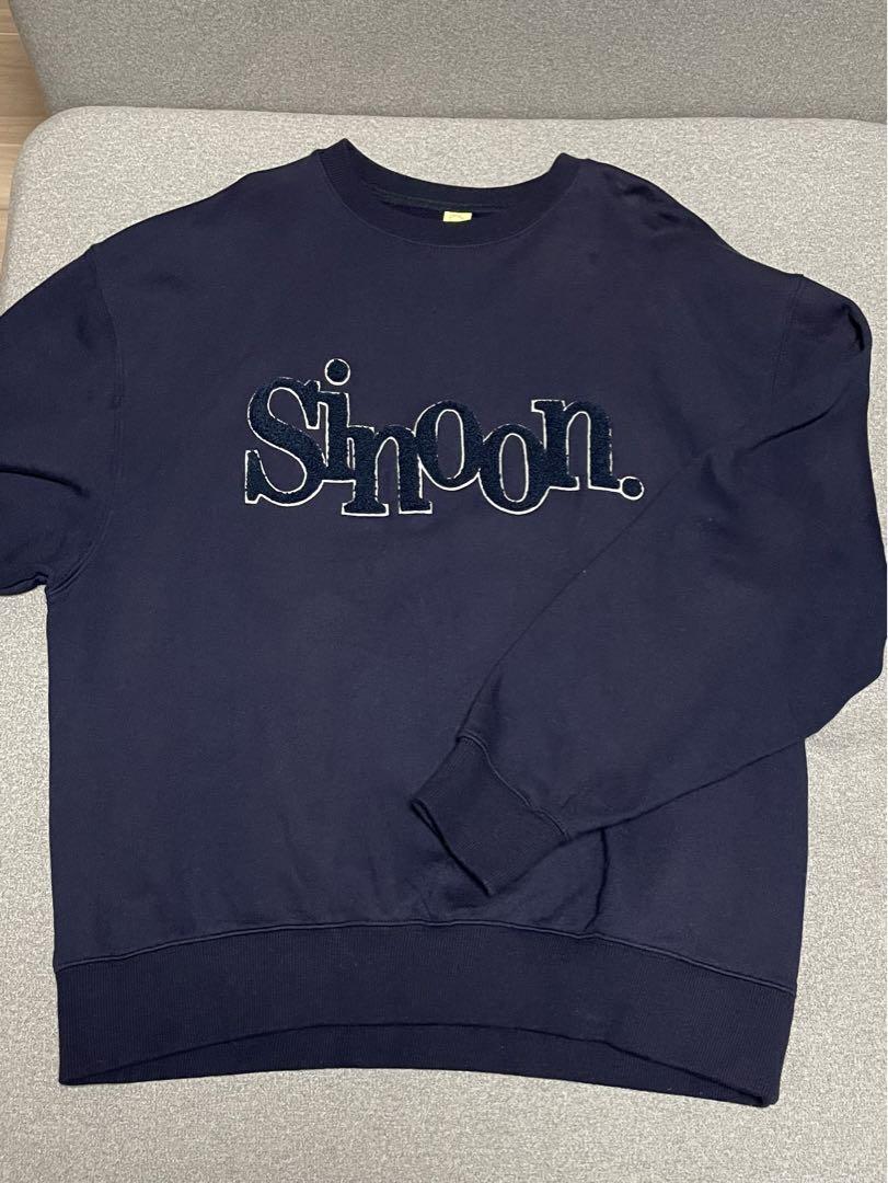 期間限定お値下げ！sinoon ❤︎ ロゴ トレーナー ネイビー