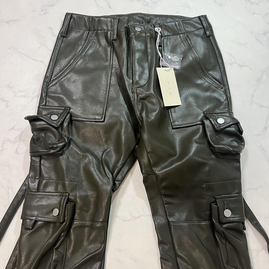 mnml マルチポケットスリムカーゴ スナップレザーカーゴデニムパンツ 30
