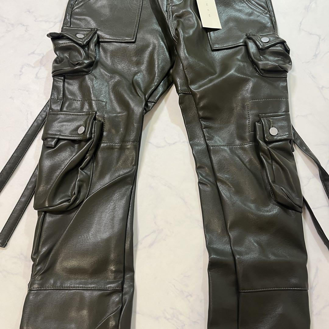 mnml マルチポケットスリムカーゴ スナップレザーカーゴデニムパンツ 30