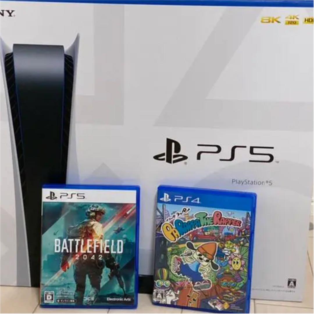 ホワイト系【 大感謝セール】 PS5 +ソフト2つ(BATTLE FIELD2042