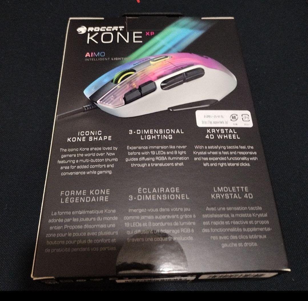 【新品未開封】ROCCAT ゲーミングマウス Kone XP 有線 ホワイト