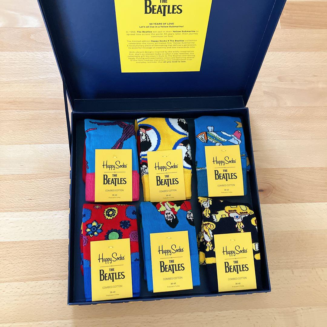 ビートルズ ソックス 6足セット BOX