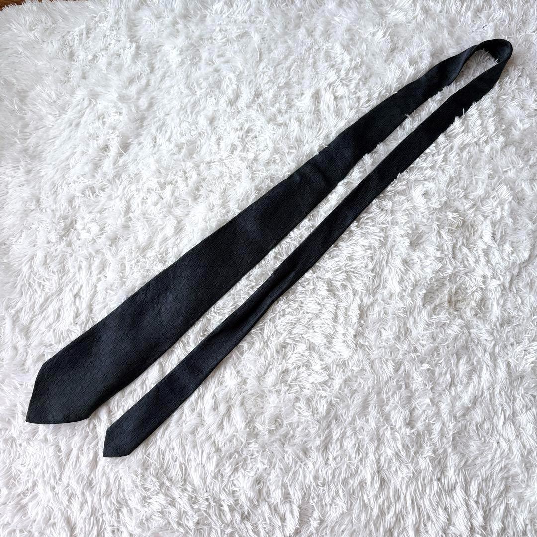 【極美品】クリスチャンディオール トロッター ネクタイ ネイビー メンズ