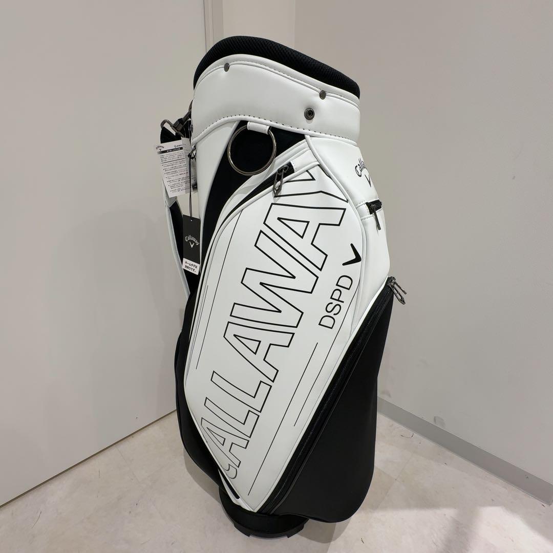 新品未使用Callaway キャディバッグ ネームプレート付きホワイトブラック callaway キャディバッグ ホワイト・ブラック - メルカリ