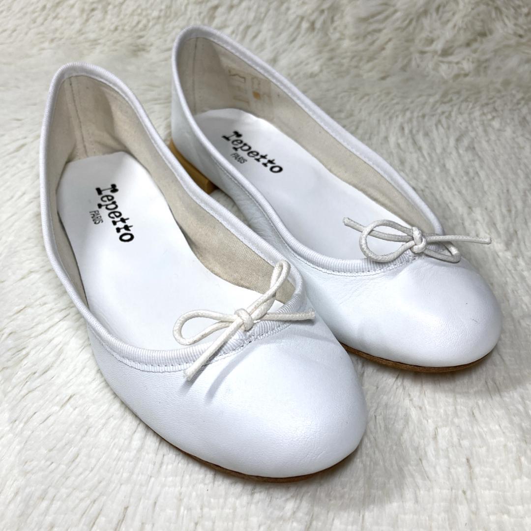 ✨美品✨repetto レペット フラットシューズ 本革 23cm ホワイト