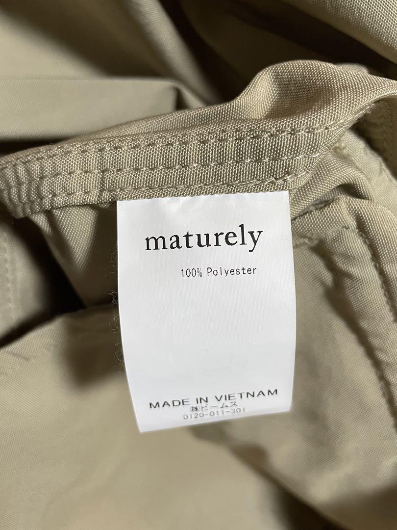 マチュアリー maturely ミリタリーメモリーオーバーコート