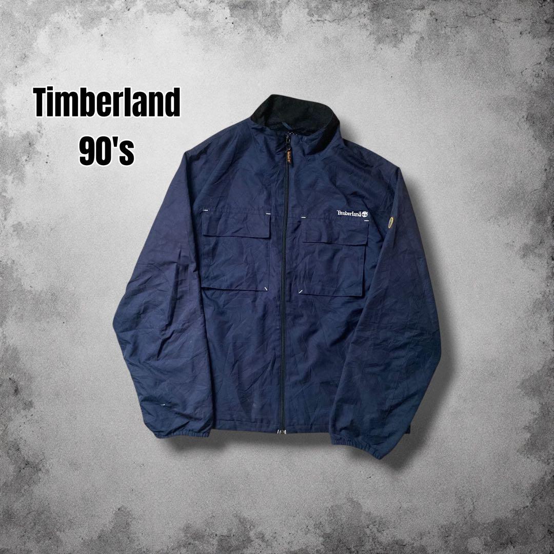 90s Timberland スイングトップ ワークブルゾン 刺繍 USA古着XL LL Timberland