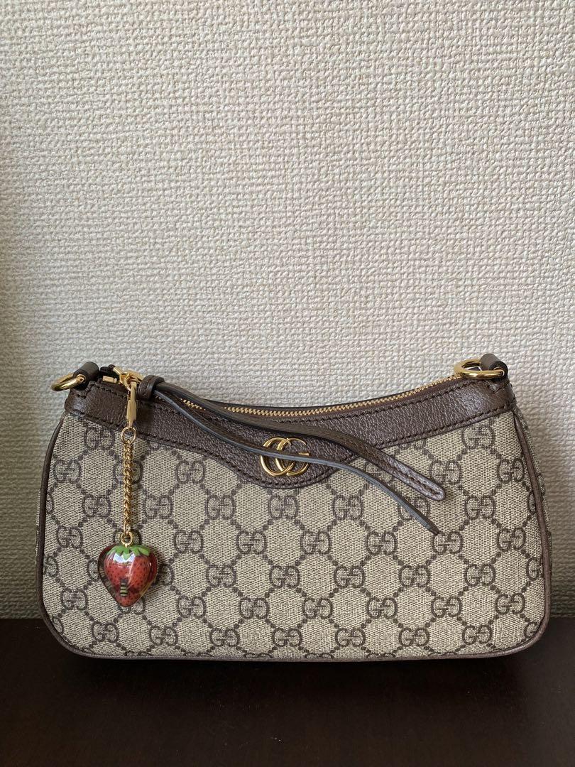 美品 松屋銀座購入 グッチ〔オフィディア〕 ハチ・イチゴチャーム付き 画像14