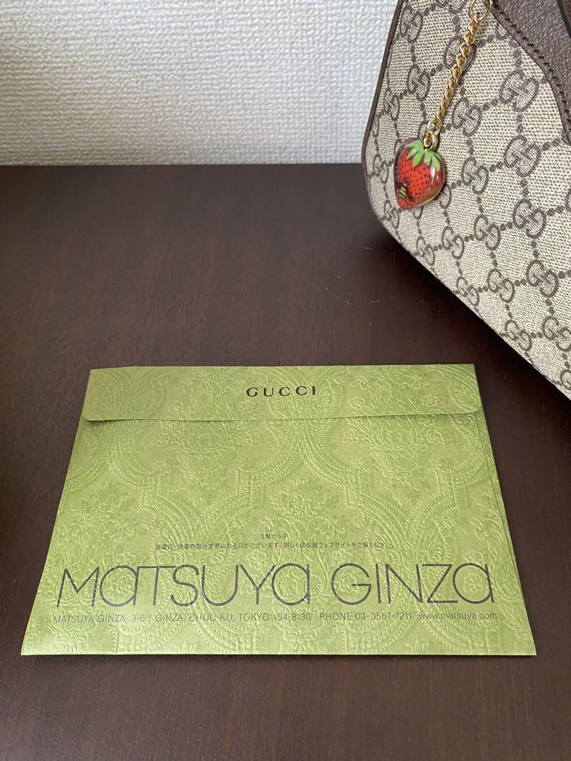 美品 松屋銀座購入 グッチ〔オフィディア〕 ハチ・イチゴチャーム付き 画像18