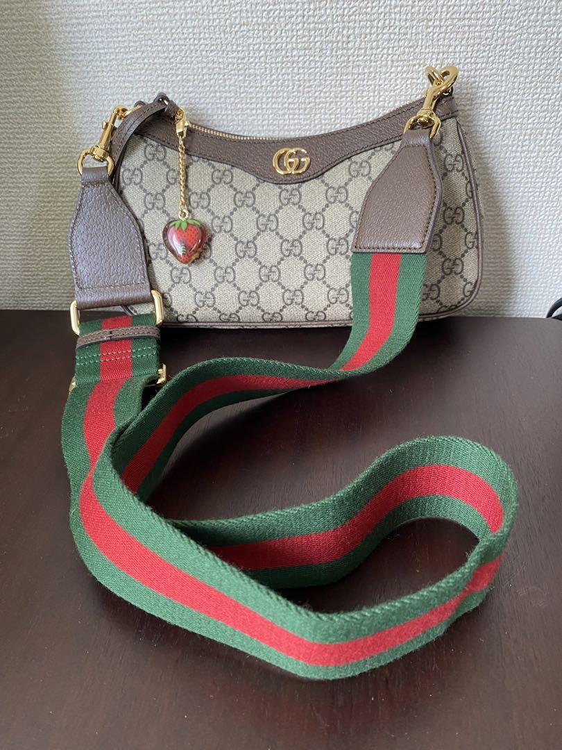 美品 松屋銀座購入 グッチ〔オフィディア〕 ハチ・イチゴチャーム付き 画像2