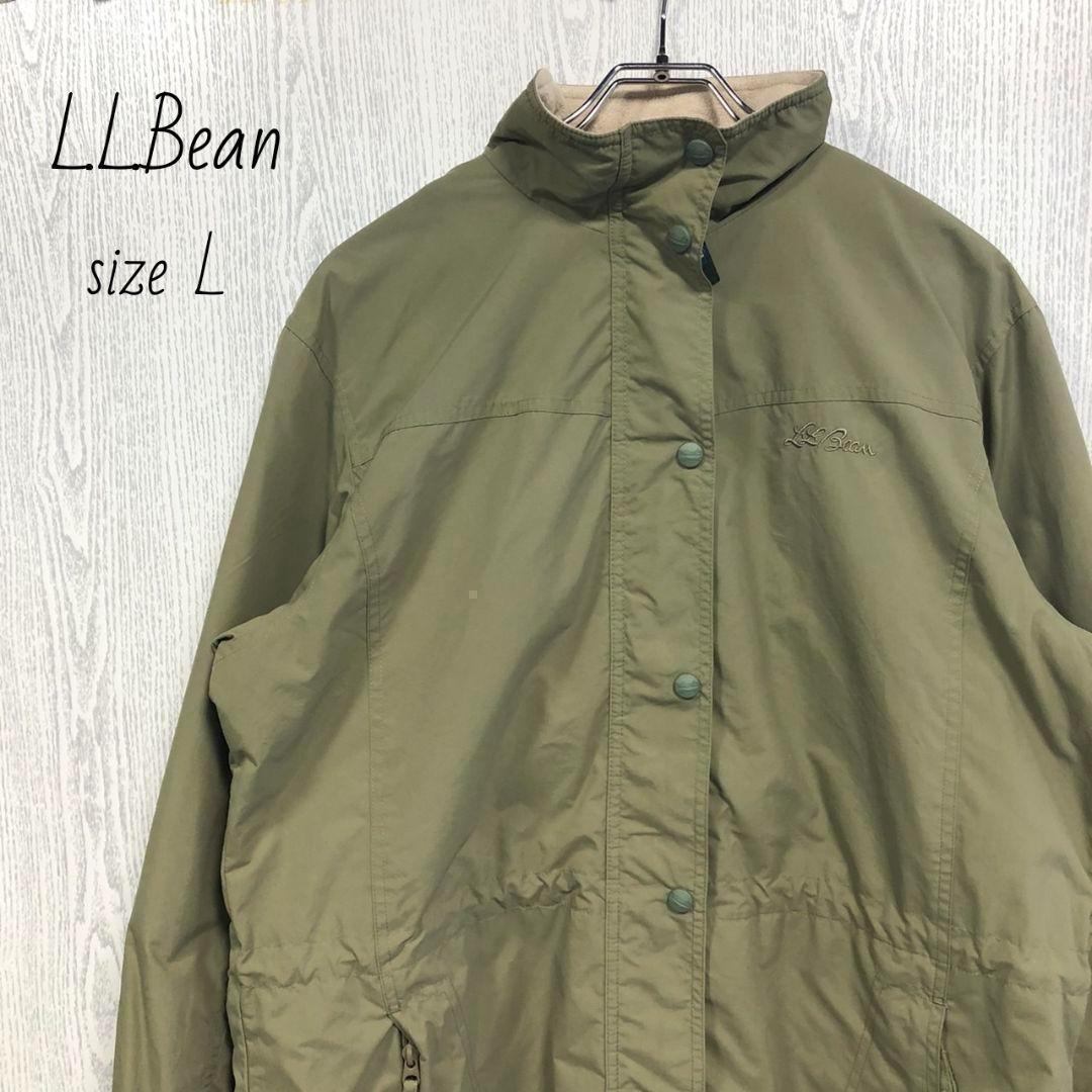 エルエルビーン L.L.Bean ナイロンジャケット L 古着 フード