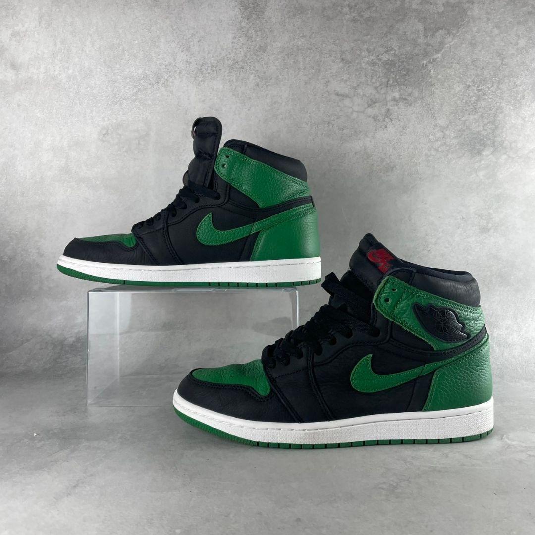599 Nike Air Jordan 1 ブラック グリーン 27.527.5cm AIR JORDAN