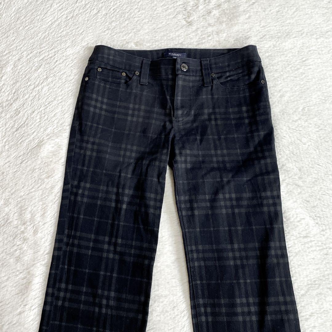 BURBERRY バーバリー ノバチェック ブラック デニムパンツ