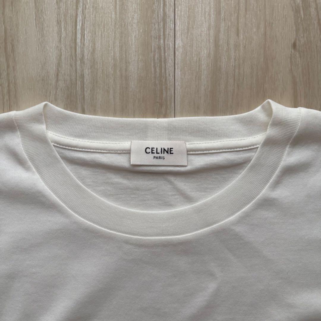 CELINE セリーヌ　クロップド Tシャツ Sサイズ CELINE - CELINE セリーヌ Tシャツ レディース クロップド T