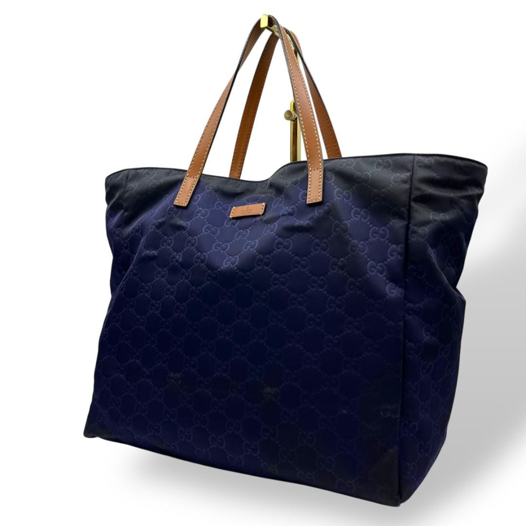GUCCI グッチ GG ナイロン トート A4 ショルダー バッグ