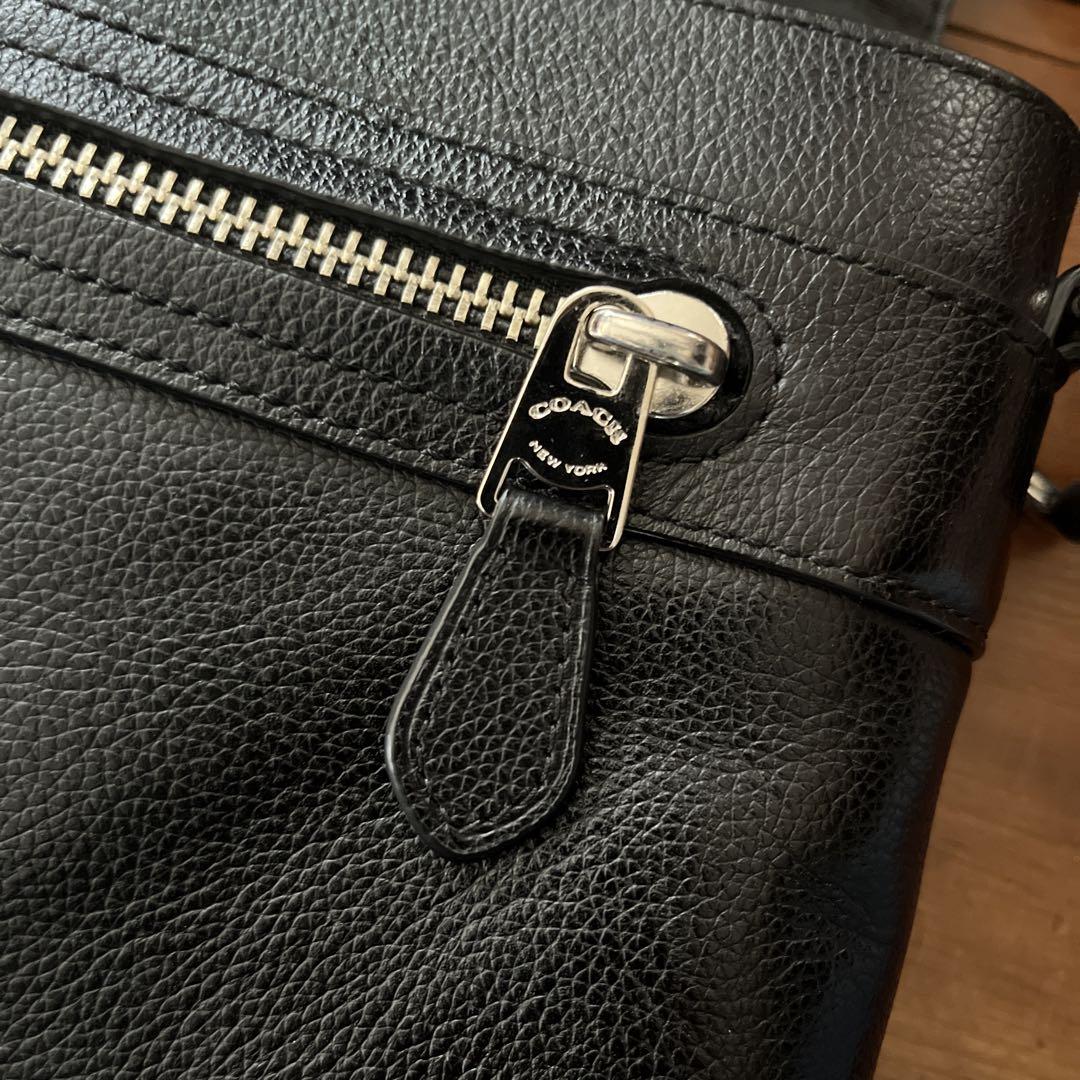 コーチ COACH メンズレザーメッセンジャーバッグ ビジネスバッグ