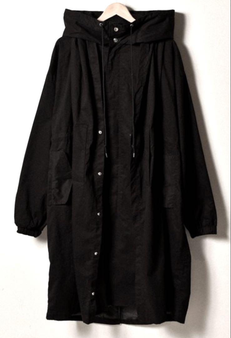 【HALHAM】コート 黒 モッズコート フード付き　新品未使用　L