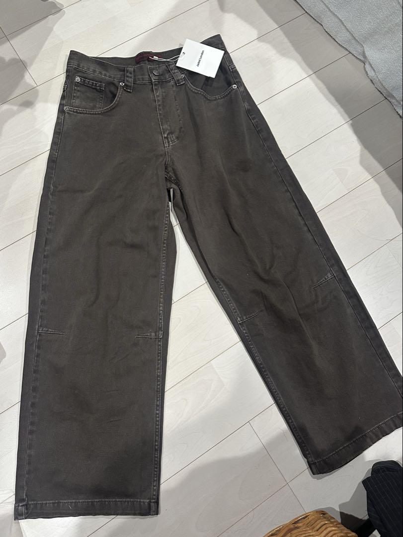 jaded london ブラウン ワイドデニム W30 バギーデニム 新品
