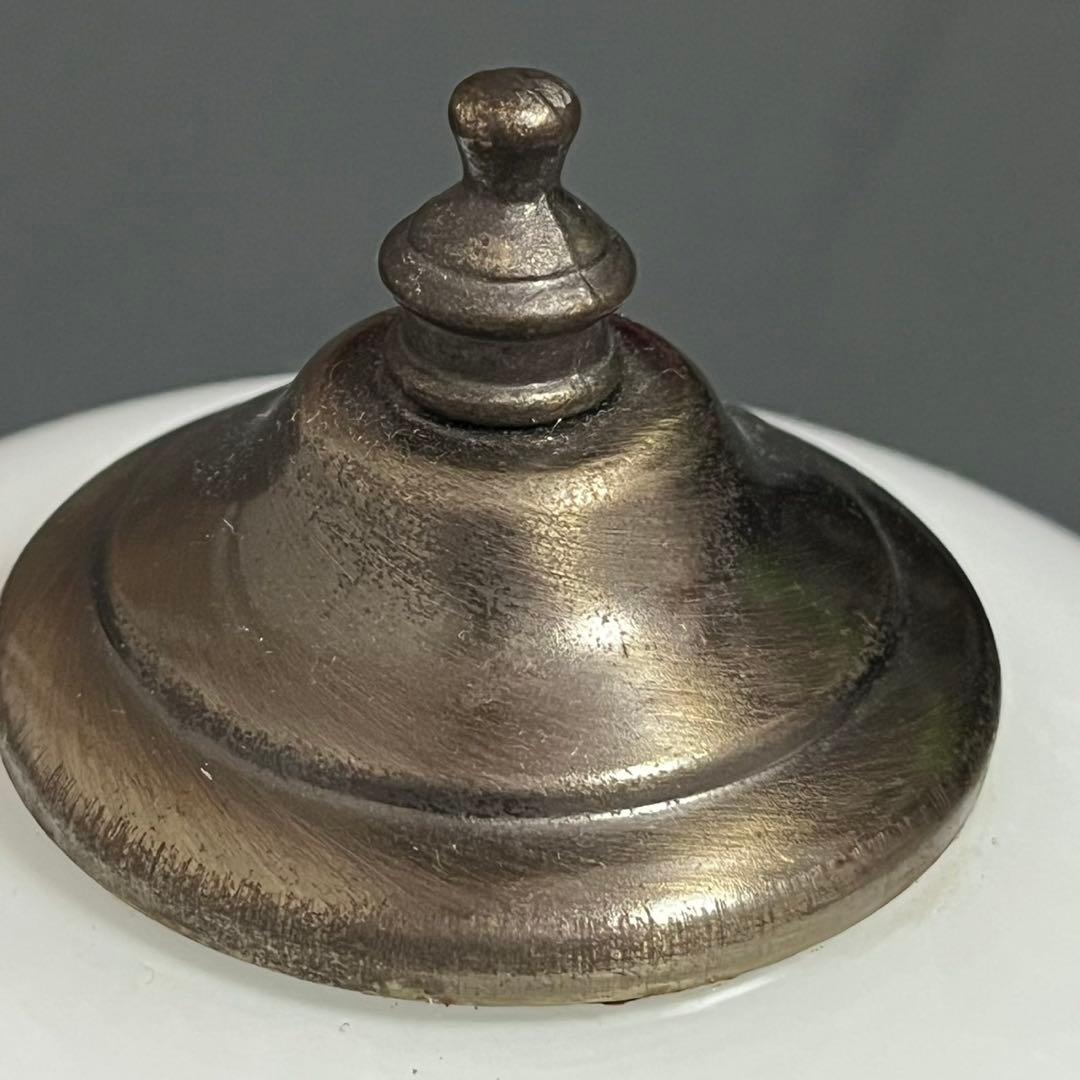 希少！キシマ製 花柄 ミルクガラス フリルシェードランプ スタンドライト レトロ