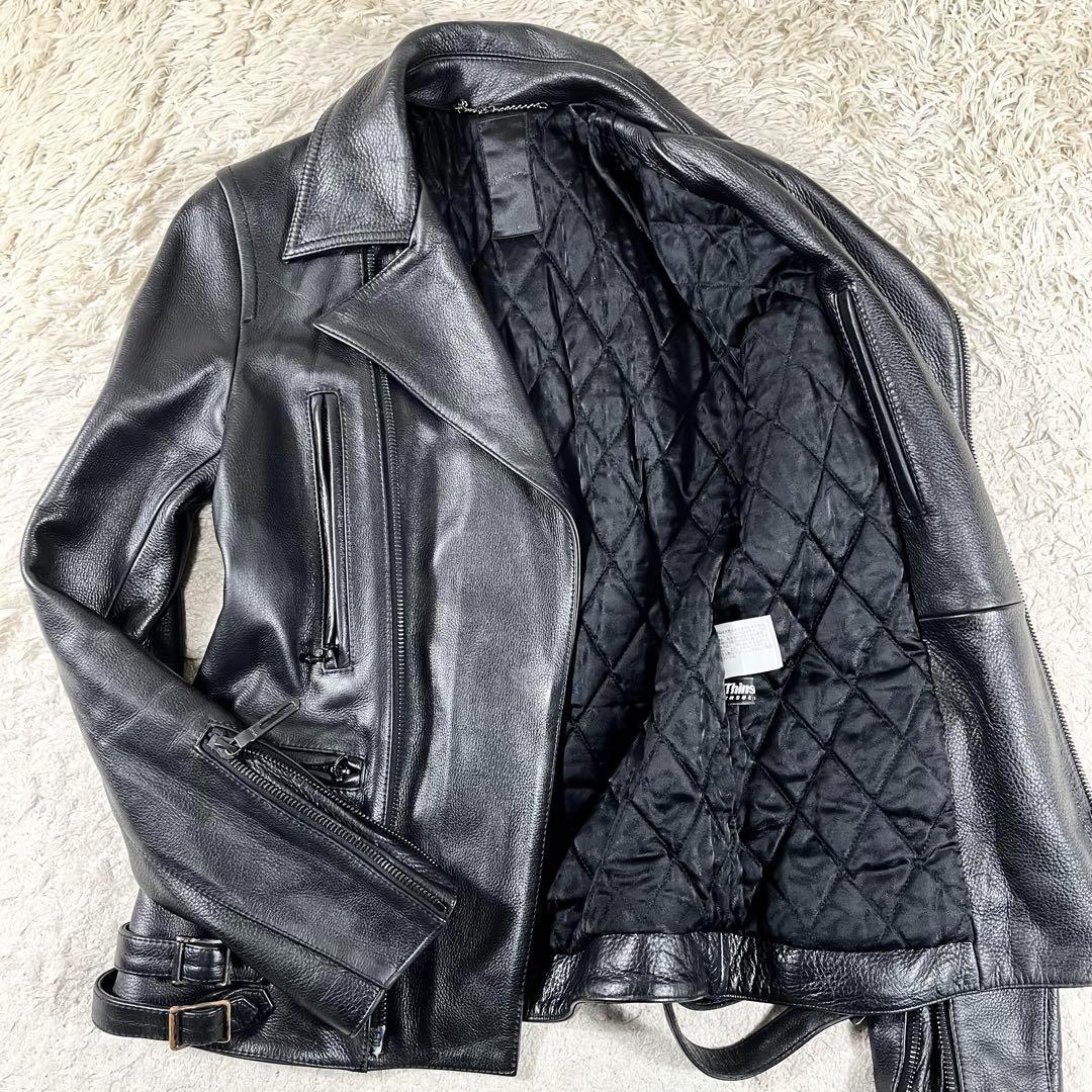 ✨美品 ガラアーベント ダブルライダース 牛革 キルティング 中綿 シンサレート