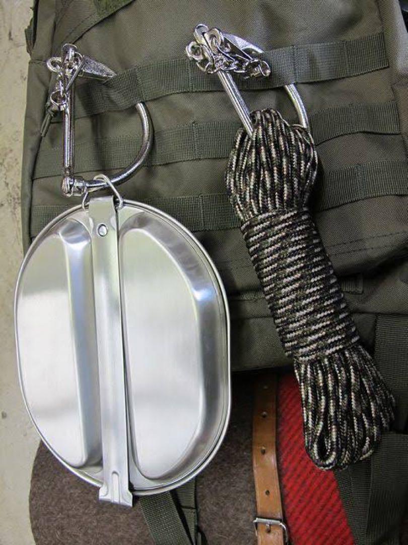 ドイツ軍 Dカン dead stock Dリング カラビナ キーリング か希少
