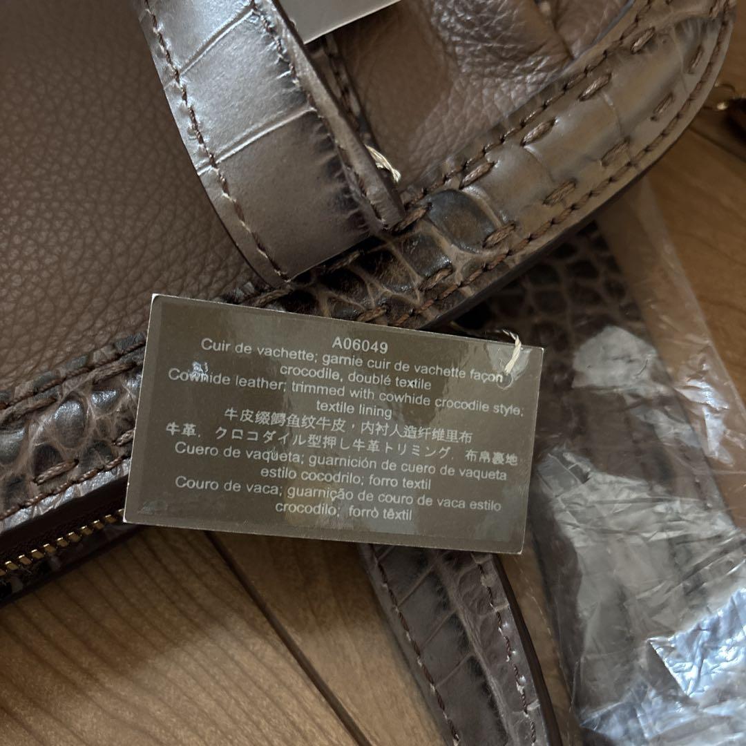 LANCEL ブラウンレザー 2way ハンドバッグ