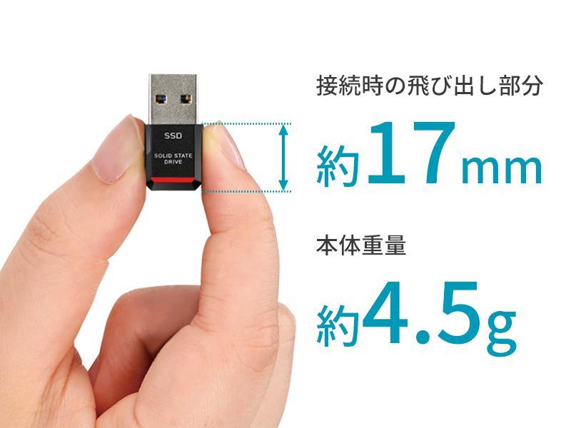 BUFFALO バッファロー 外付けSSD ポータブル 1TB