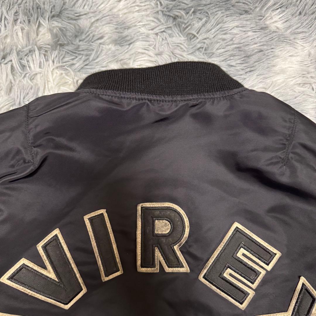 AVIREX MA-1 フライトジャケット バックロゴ 刺繍 Lサイズ